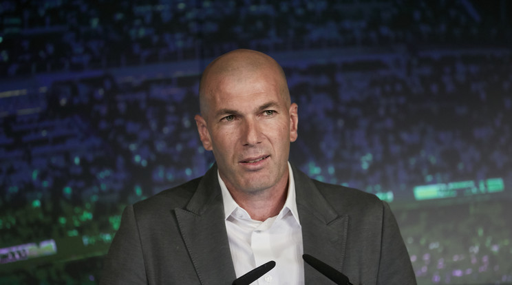 Zinedine Zidane ismét a Real edzője lett /Fotó: Northfoto