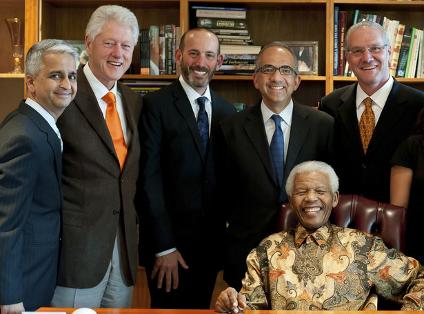 Bill Clinton spotkał się z Nelsonem Mandelą