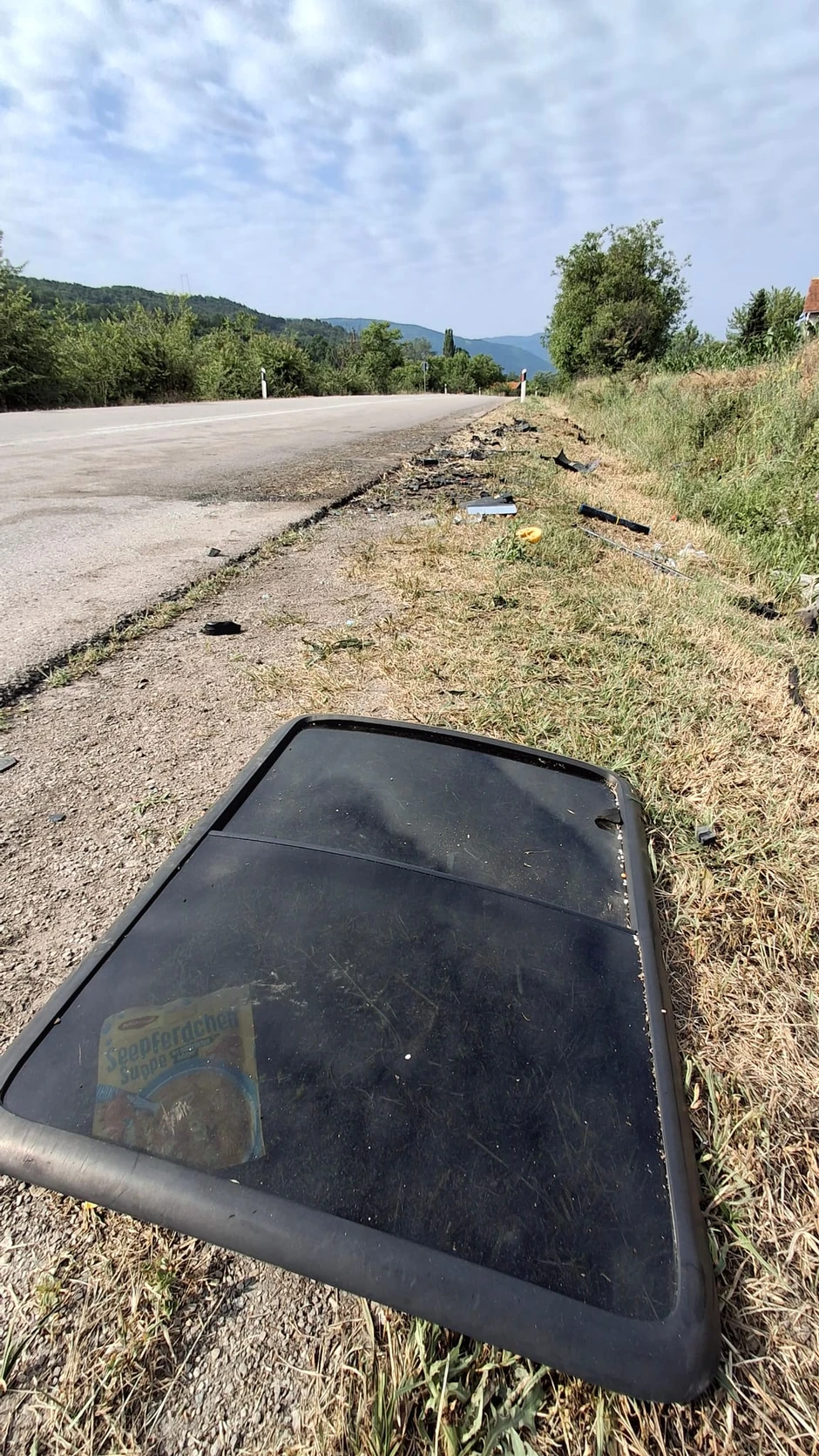 Mesto saobraćajne nesreće kod Malče