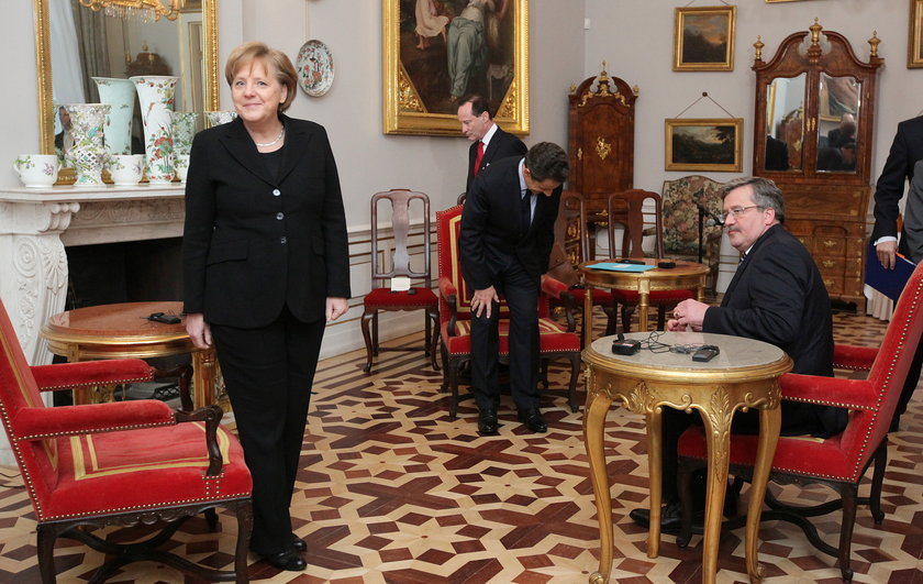Angela Merkel,kanclerz Niemiec i Bronisław Komorowski, prezydent Komorowski