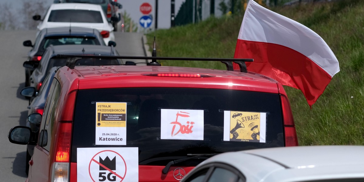 Protest przedsiębiorców.