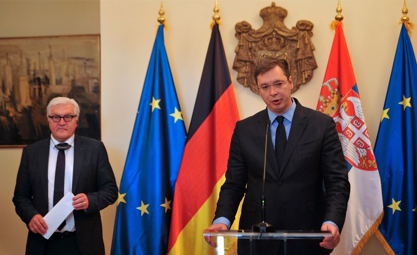 Aleksandar Vučić i Frank-Valter Štajnmajer