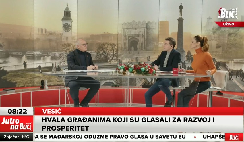 Goran Vesić u Jutro na Blic