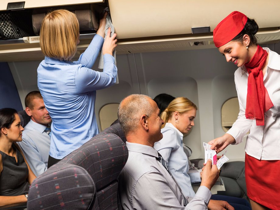 Don't be afraid to ask about free items on your flight.