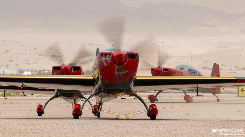 Royal Jordanian Falcons w akcji nad Jordanią