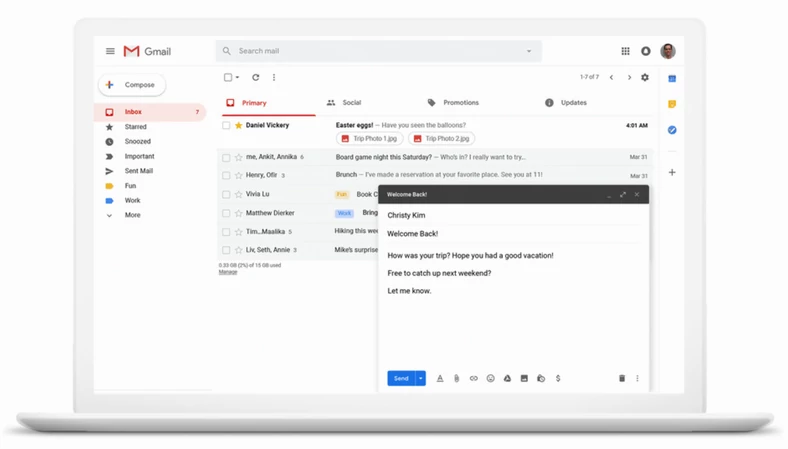 google schedule mail