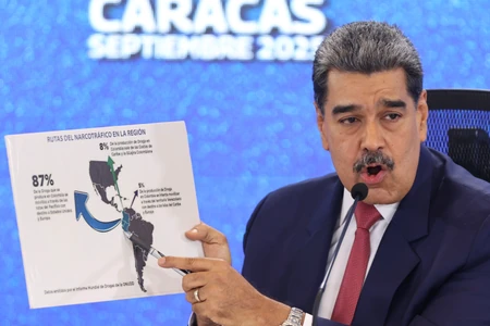 Nikolas Maduro na konferenciji za novinare u Karakasu 15. septembra