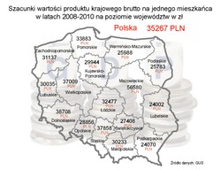 PKB według województw. Gdzie produkujemy najwięcej? (MAPA)