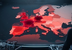 mapa ekstremnih vrućina, ilustracija