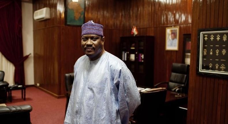 Niger's former prime minister Hama Amadou in a file photo.