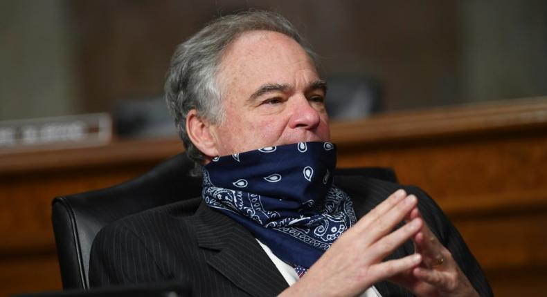 US Senator Tim Kaine, a Democrat, was critical of President Donald Trump's veto of a measure that would have curbed his powers to attack Iran