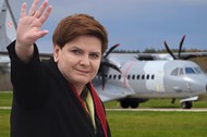 Beata Szydło i wojskowa CASA