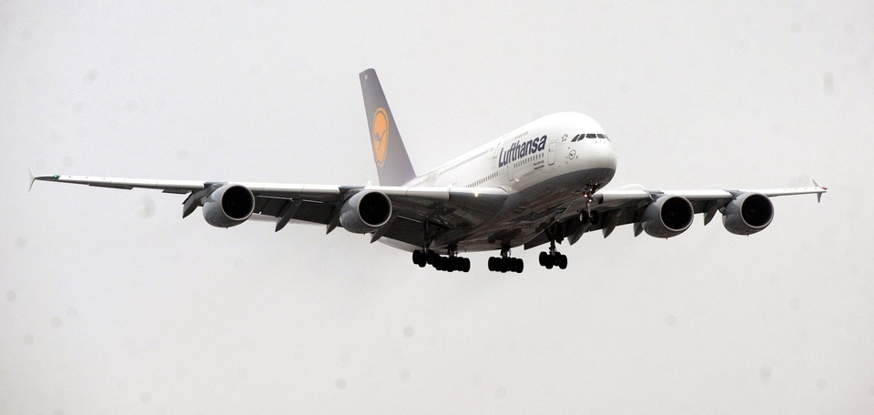 WARSZAWA OKECIE PRZYLOT AIRBUSA A380