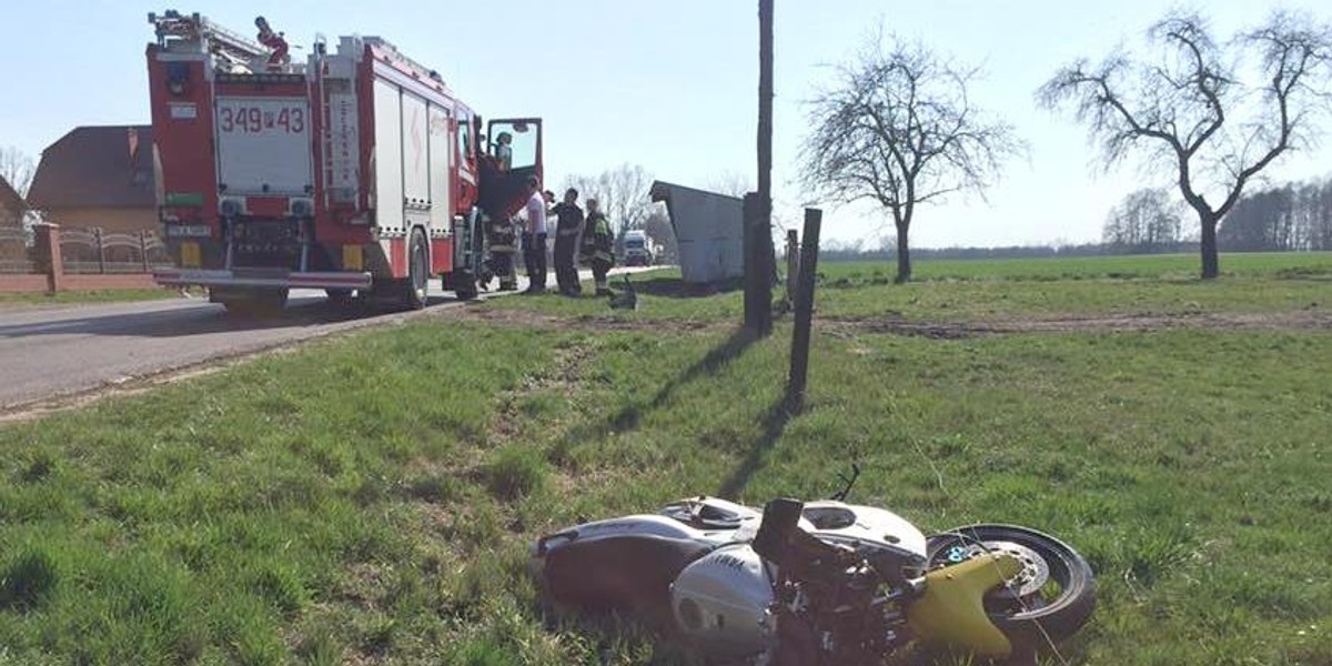 Tragiczny wypadek. Zginął młody motocyklista