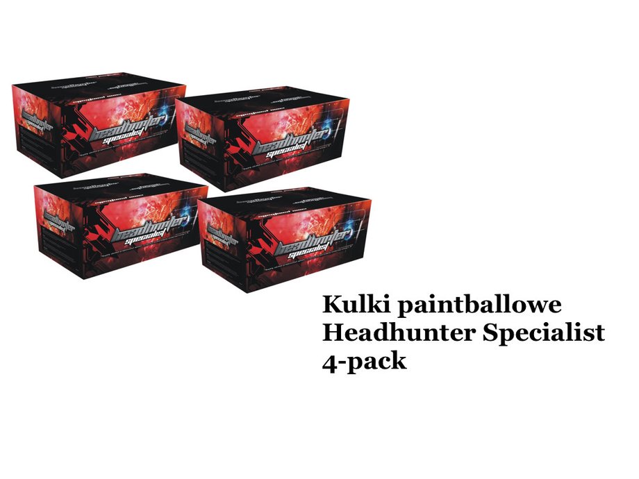 Kulki paintballowe Headhunter Specialist 4-pack