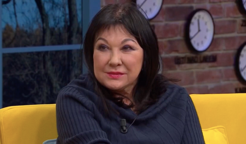 Česká herečka Dagmar Patrasová v programe Snídaně s Novou.