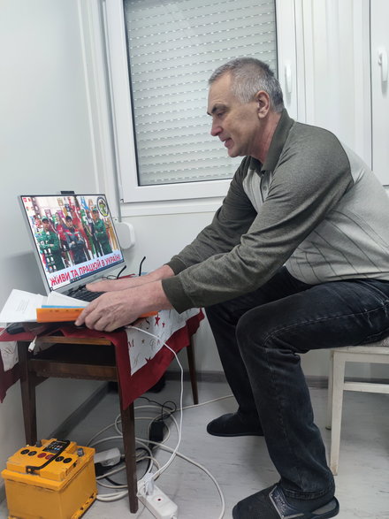 Nauczyciel Anatolij Ciernienko z Donbasu