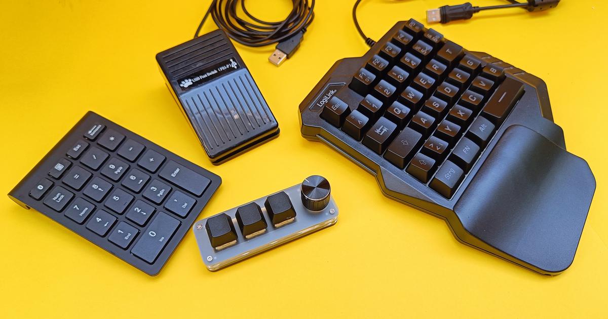 Mini clavier, clavier à une main, display pad : programmable & pratique à partir de 3€