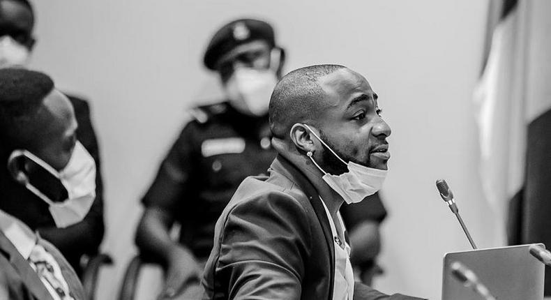 According to Davido, the country needs law and order for things to change. [Instagram/DavidoOfficial]