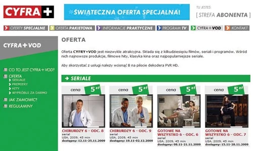 W Cyfrze+ za jeden odcinek serialu zapłacimy 5 złotych. Cała seria okaże się więc kosztowna