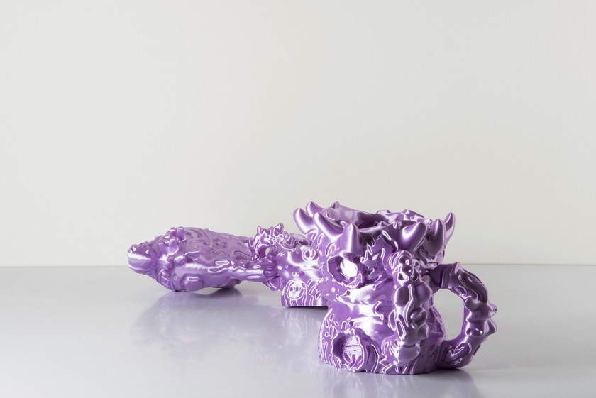 Künstlich 3D-gedrucktes, limitiertes Objekt aus glänzendem Polyester von Audrey Large.