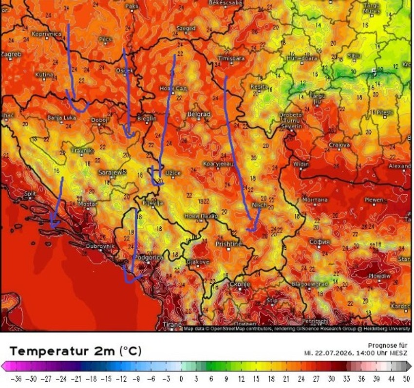 U sredu svuda svežije