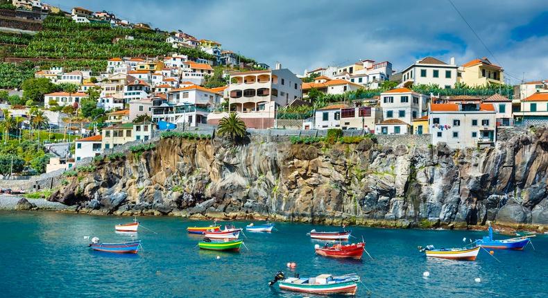 Camara de Lobos village Madeira, Portugal.VW Pics/Getty Images