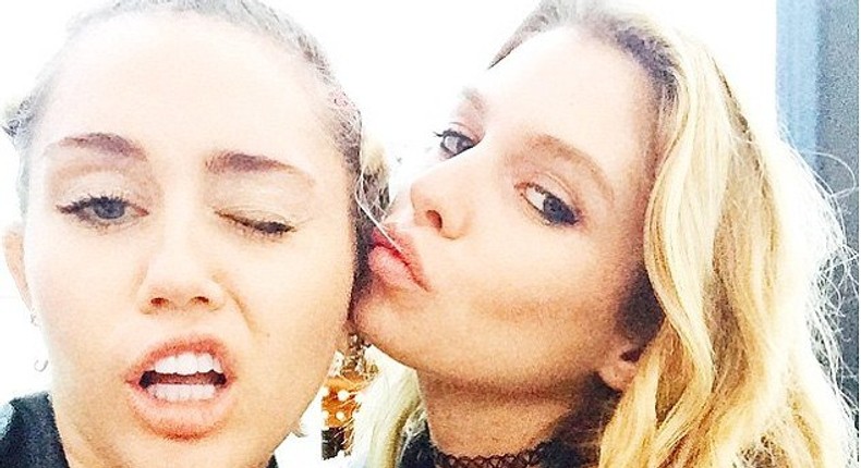 Miley Cyrus and Stella Maxwell