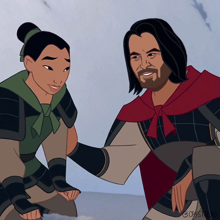 Valaki lecserélte az összes Disney herceget Keanu Reeves-re és az eredmény maga a tökély