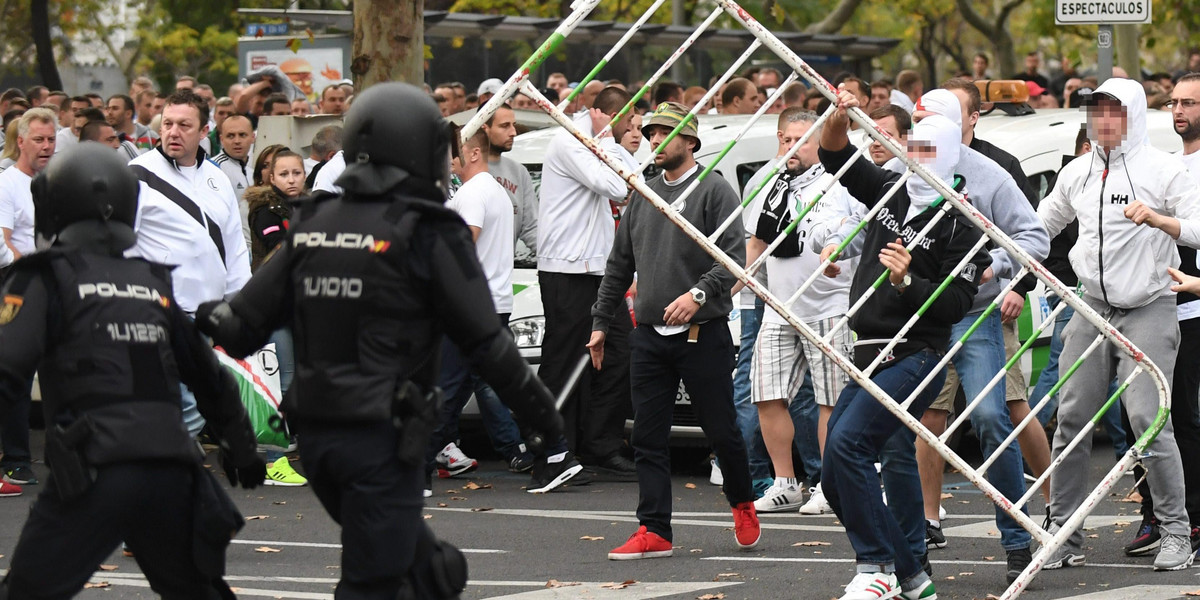 Chuligani z Polski starli się z policją w Madrycie