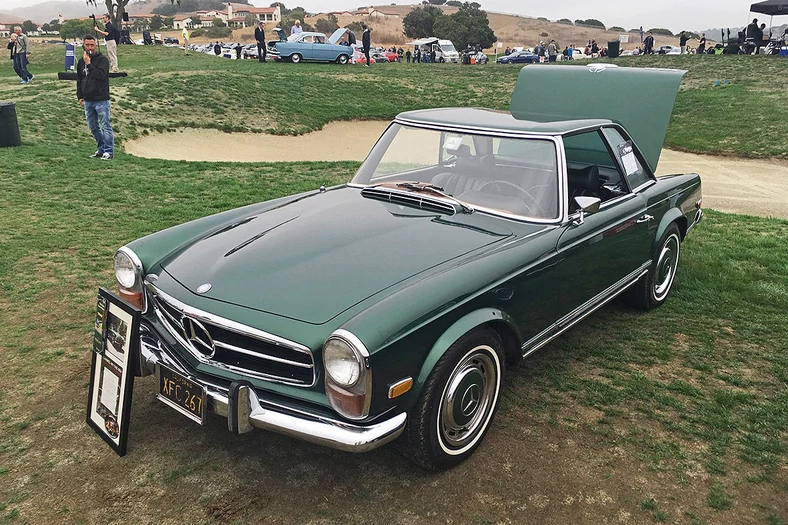 Mercedes SL W113 Pagoda (1963-71) z twardym dachem