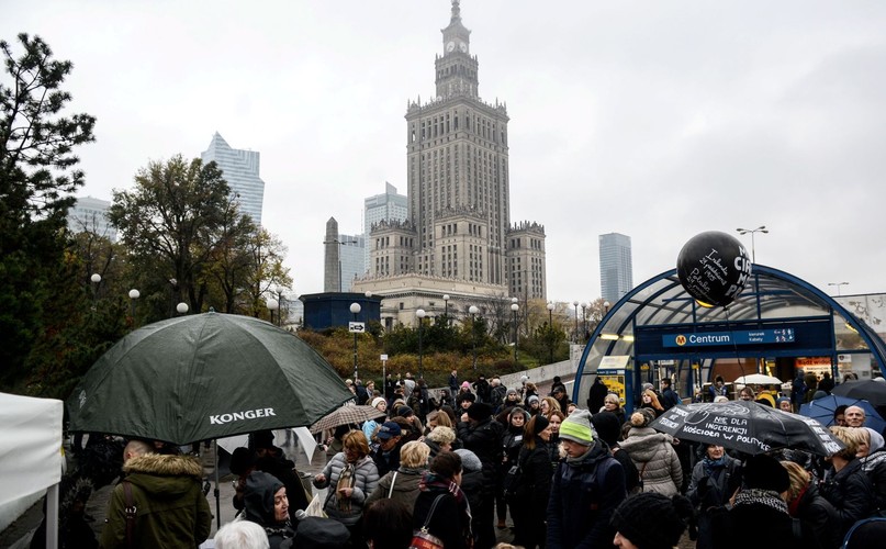'Czarny protest' w Warszawie