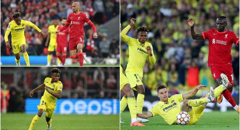 Chukwueze was not good as Liverpool beat Villarreal 2-0 at Anfield