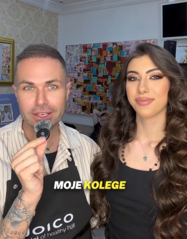 Ćerka Lidije Ocokoljić sa poznatim frizerom