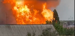 Ogromny pożar w Rosji. Odgłosy eksplozji