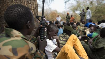 Sudan Południowy, dzieci żołnierze