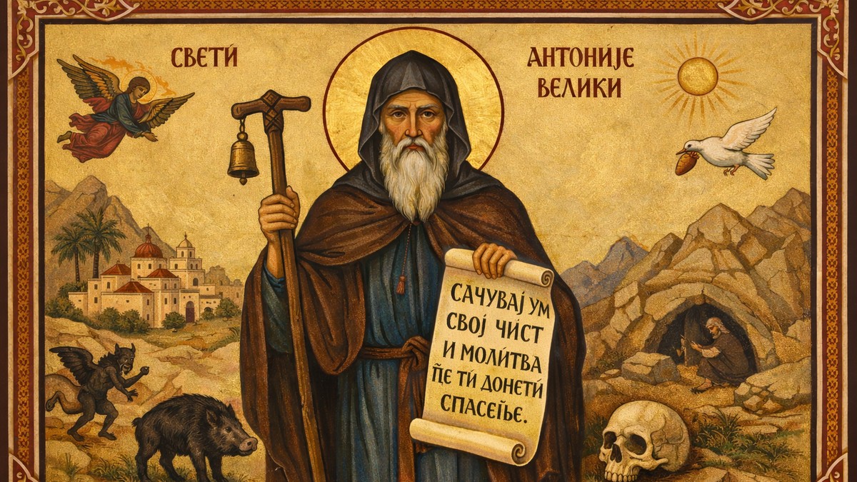 Sutra je Sveti Antonije Veliki: Veruje se da se ovom molitvom rasteruju zli duhovi