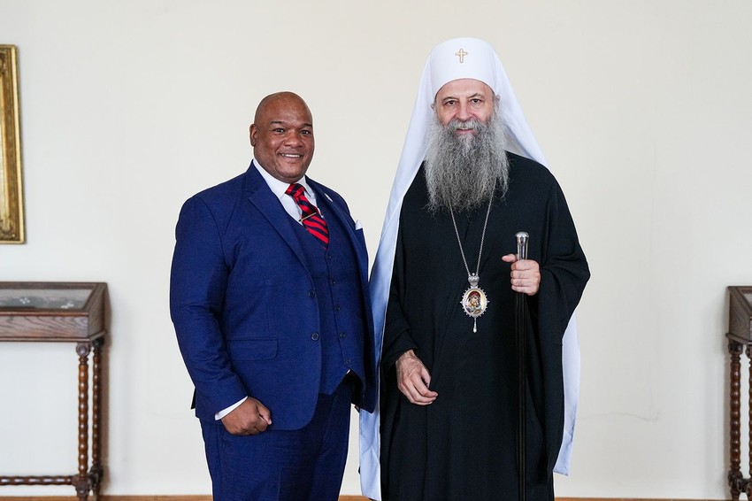 Patrijarh Porfirije i pastor Berns