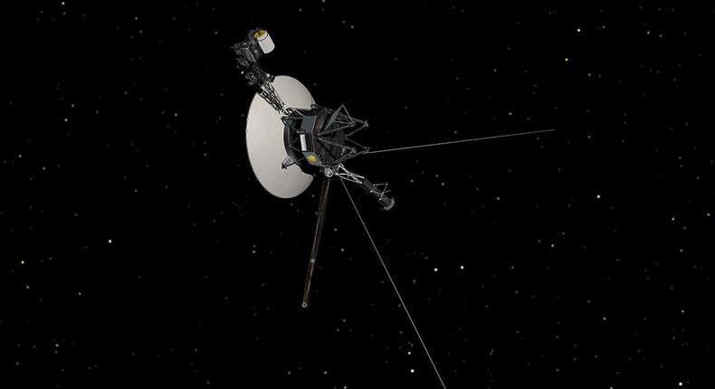 An artist's concept which shows NASA's Voyager spacecraft against a backdrop of stars.NASA/JPL-Caltech