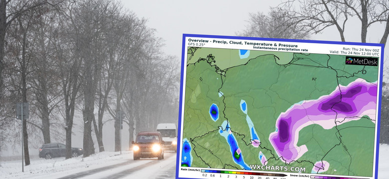 Załamanie pogody nad Polską. Śnieżyce i chłód