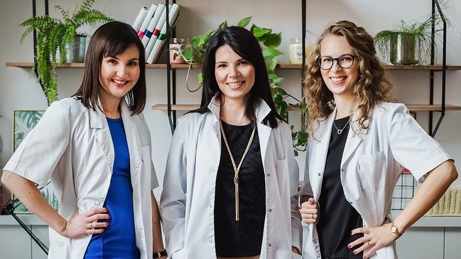 Zespół BioTeam od lewej: Paulina Oczkoś, Sylwia Poradzisz, Diana Kurkowska