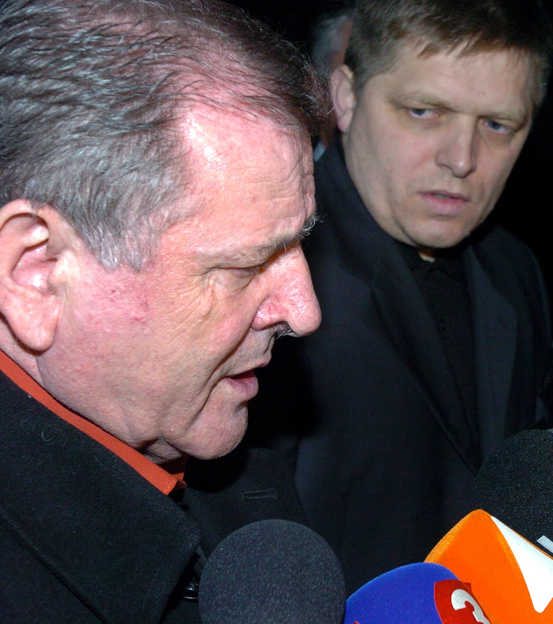 Vladimír Mečiar a Robert Fico na archívnej snímke. 