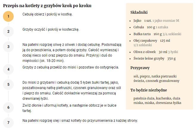 Przepis na kotlety z grzybów - FajneGotowanie.pl