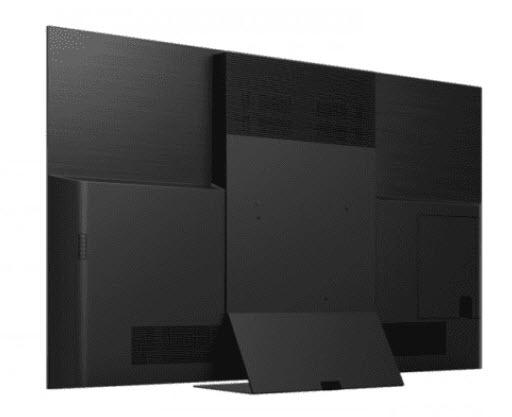 Panasonic TX-65GZ2000E - charakterystyczne wzornictwo tylnej części telewizora wraz ze skierowanymi w górę zestawami głośników