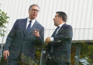 Aleksandar Vučić i Mateo Salvini