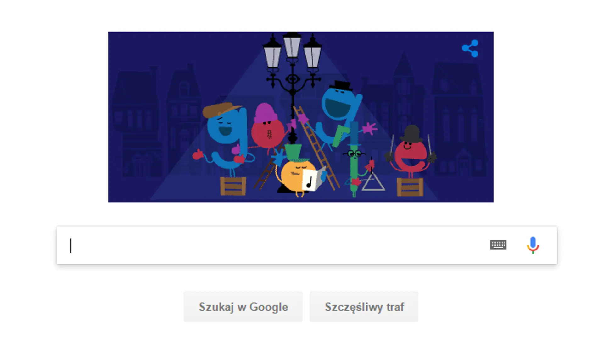 Wesołych Świąt życzy Google w najnowszym doodle 2016