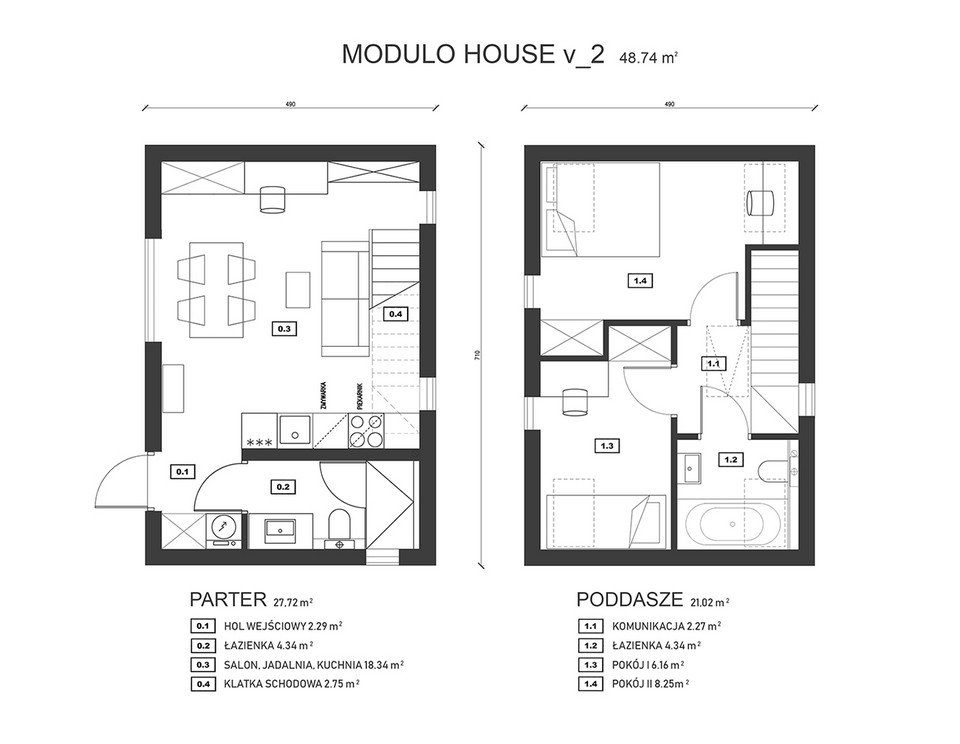 Modulo - niedrogi polski dom w trzech wersjach. Powstaje w trzy - cztery miesiące