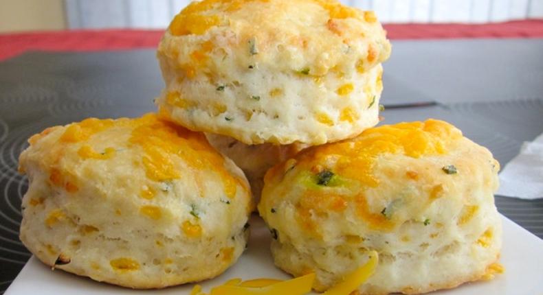 Cheese and chives scones (credit - My Favourite Pastime)