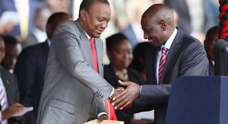 File image of DP Ruto with President Uhuru Kenyatta