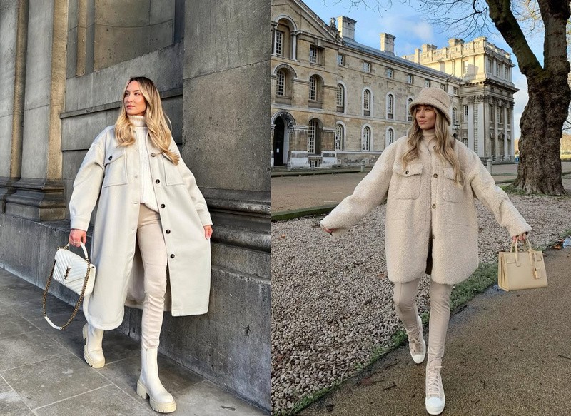 Biela zimná elegancia.